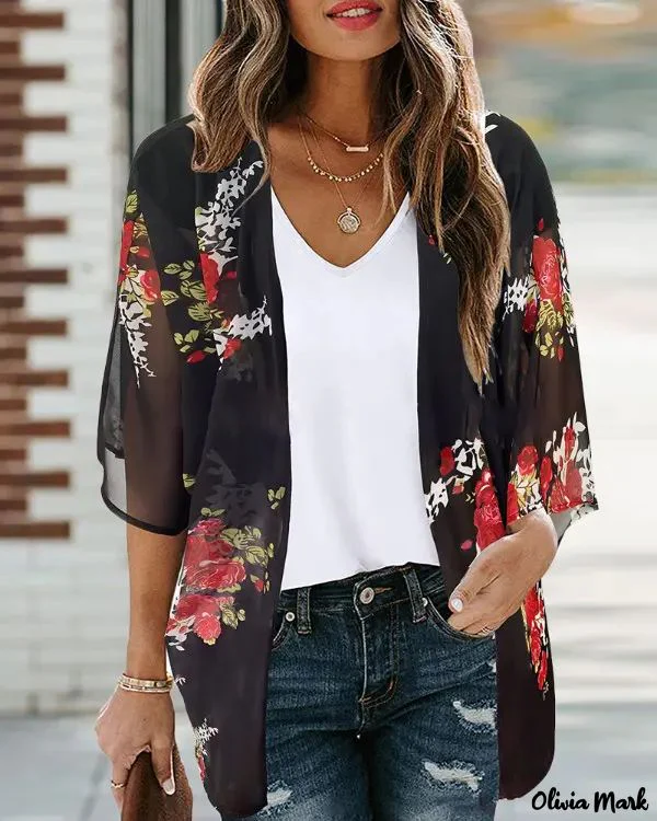 Deanwangkt - Floral print open blouse - Deanwangkt