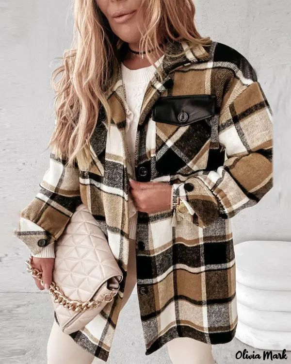 Deanwangkt - Plaid print buttoned jacket with flap - Deanwangkt