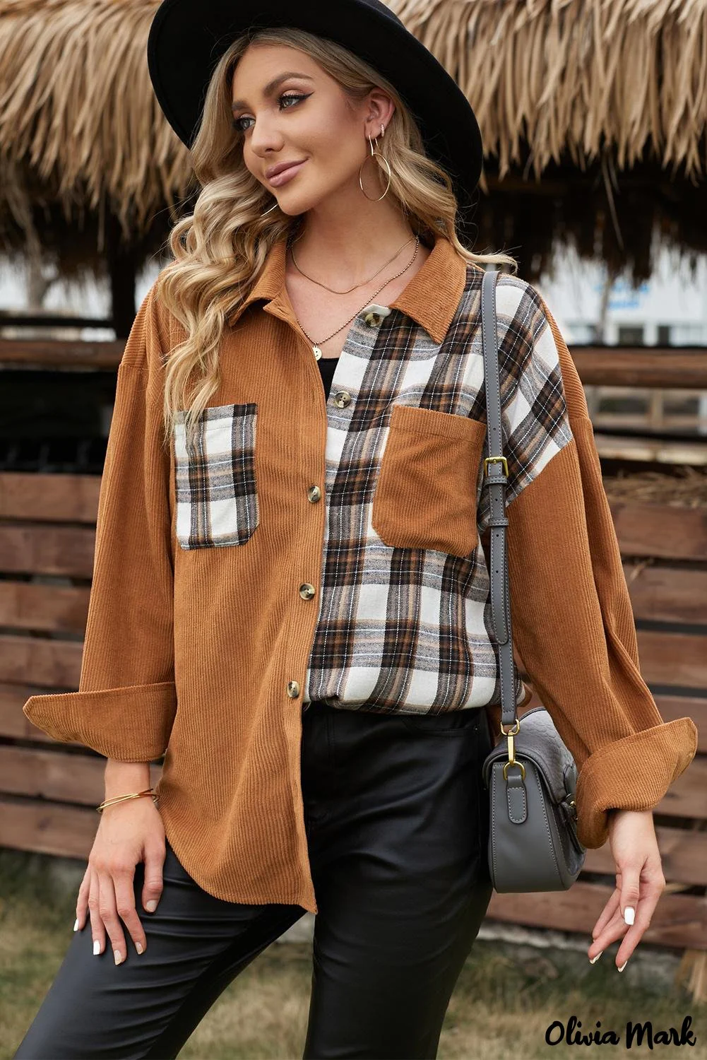 Deanwangkt - Brown Checked Corduroy Shirt - Deanwangkt