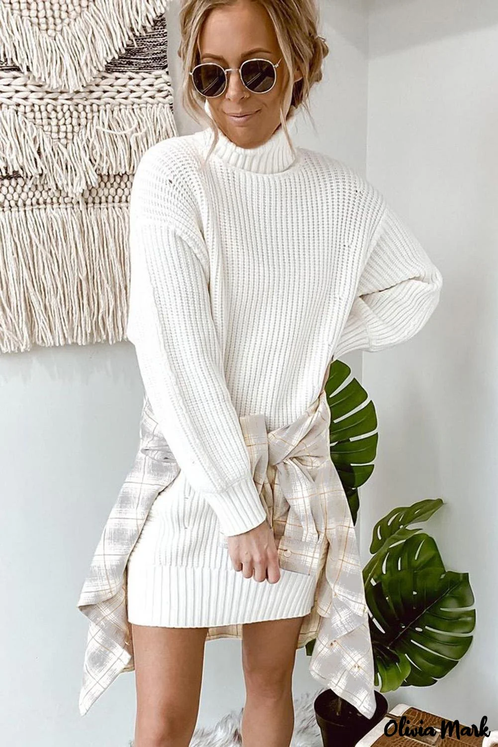 Deanwangkt - Turn-down Collar Button-Up Plaid Shirt - Deanwangkt