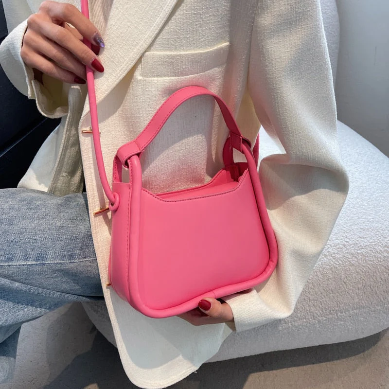 Back To College Deanwangkt Spring Trendy Small PU Leather Women's Designer Handbag Luxury Brand Underarm Shoulder Crossbody Bags Kawaii Cute Totes - Deanwangkt