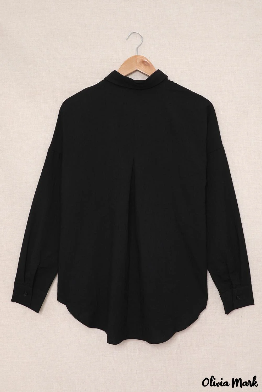 Deanwangkt - Khaki button down long sleeve shirt with pocket - Deanwangkt