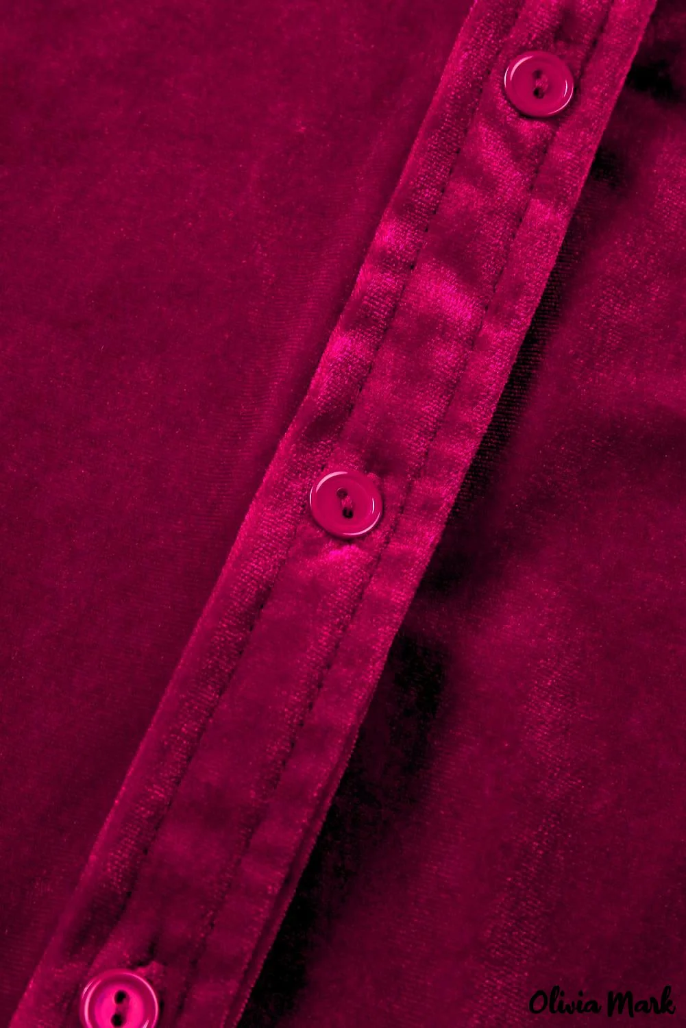 Deanwangkt - Navy Velvet Button Pocket Long Sleeve Shirt - Deanwangkt