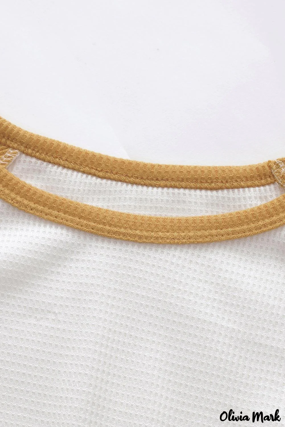 Deanwangkt - Black Waffle Knit Leopard Long Sleeve Twist Knot Blouse - Deanwangkt