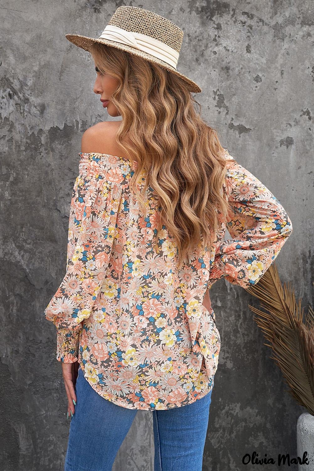 Deanwangkt - Floral Smocked Off Shoulder Top - Deanwangkt