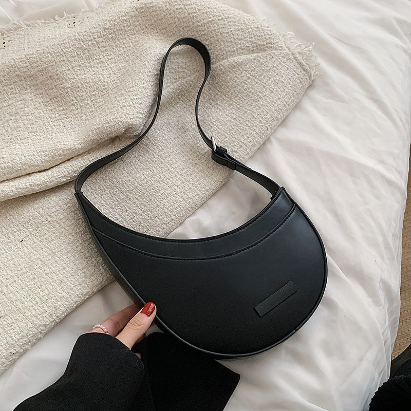 Back To College Deanwangkt Spring Trendy Women's Designer PU Leather Handbag Luxury Brand Fashion Lady Irregular Underarm Shoulder Crossbody Bags - Deanwangkt