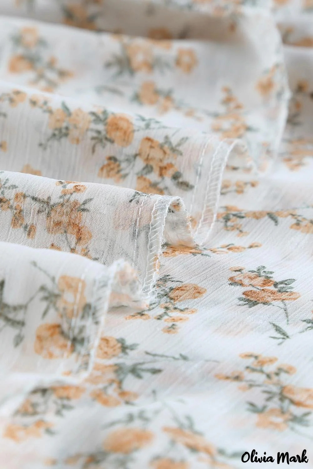 Deanwangkt - Multicolor Floral Print Drawstring Long Sleeve Blouse - Deanwangkt