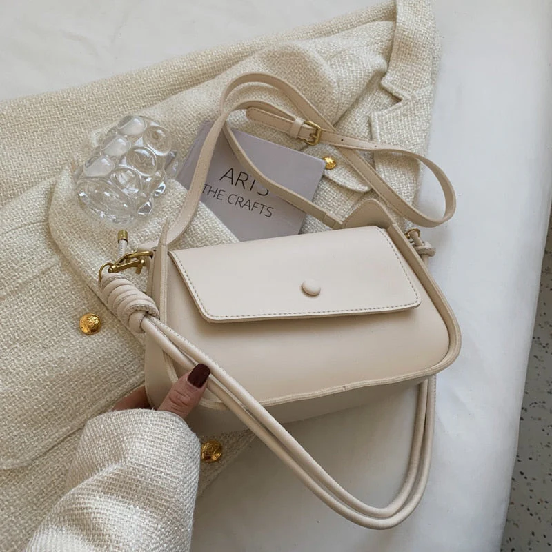 Back To College Deanwangkt Hit Spring Small PU Leather Crossbody Sling Bags Women's Designer Handbag Luxury Brand Underarm Shoulder Side Bag Ladies - Deanwangkt