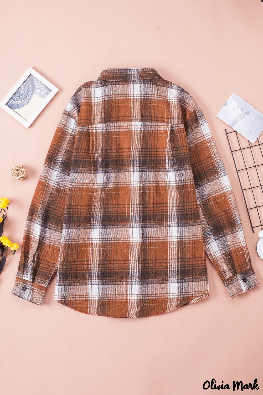 Deanwangkt - Long sleeve plaid shirt with pocket - Deanwangkt