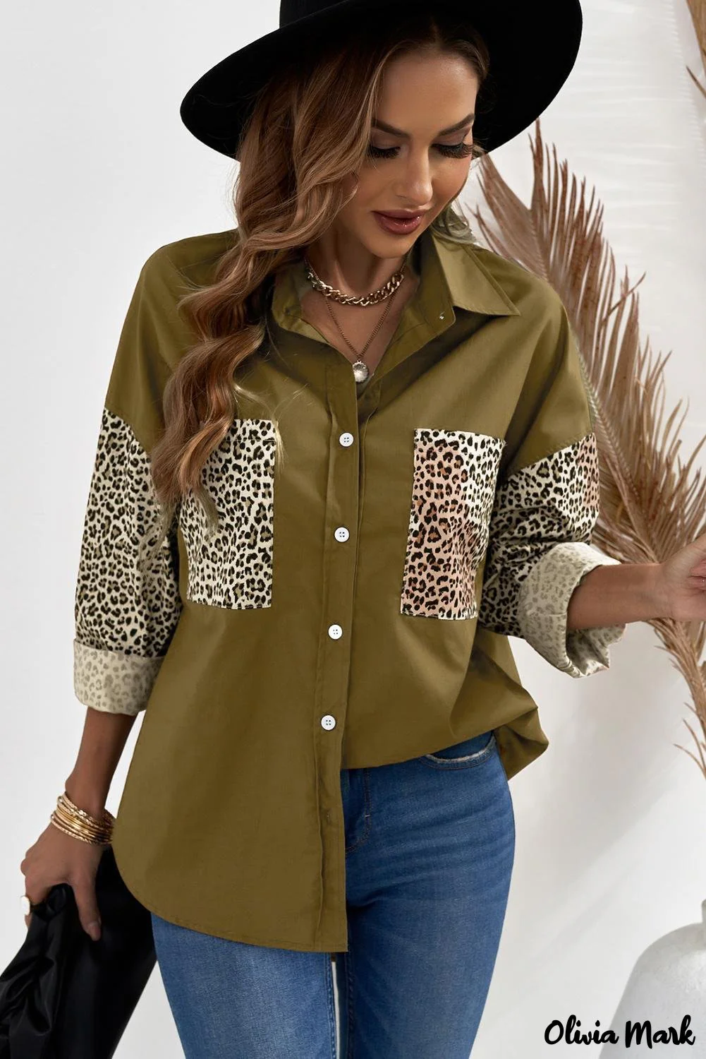 Deanwangkt - Patchwork Drop Shoulder Long Sleeve Shirt - Deanwangkt