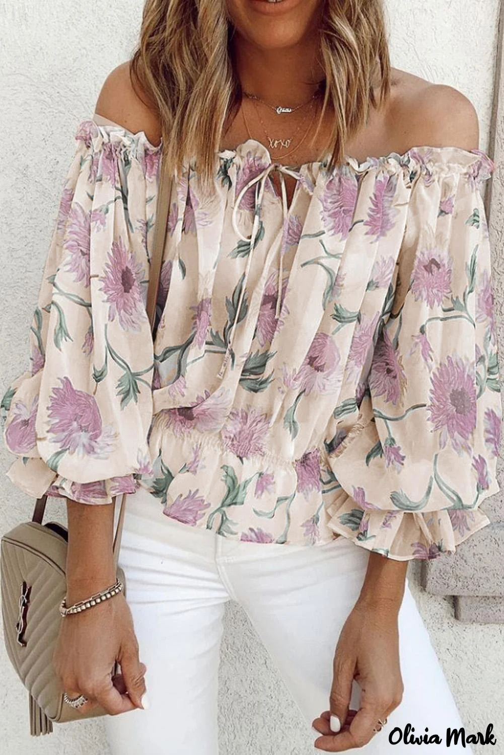 Deanwangkt - Floral off-the-shoulder blouse - Deanwangkt