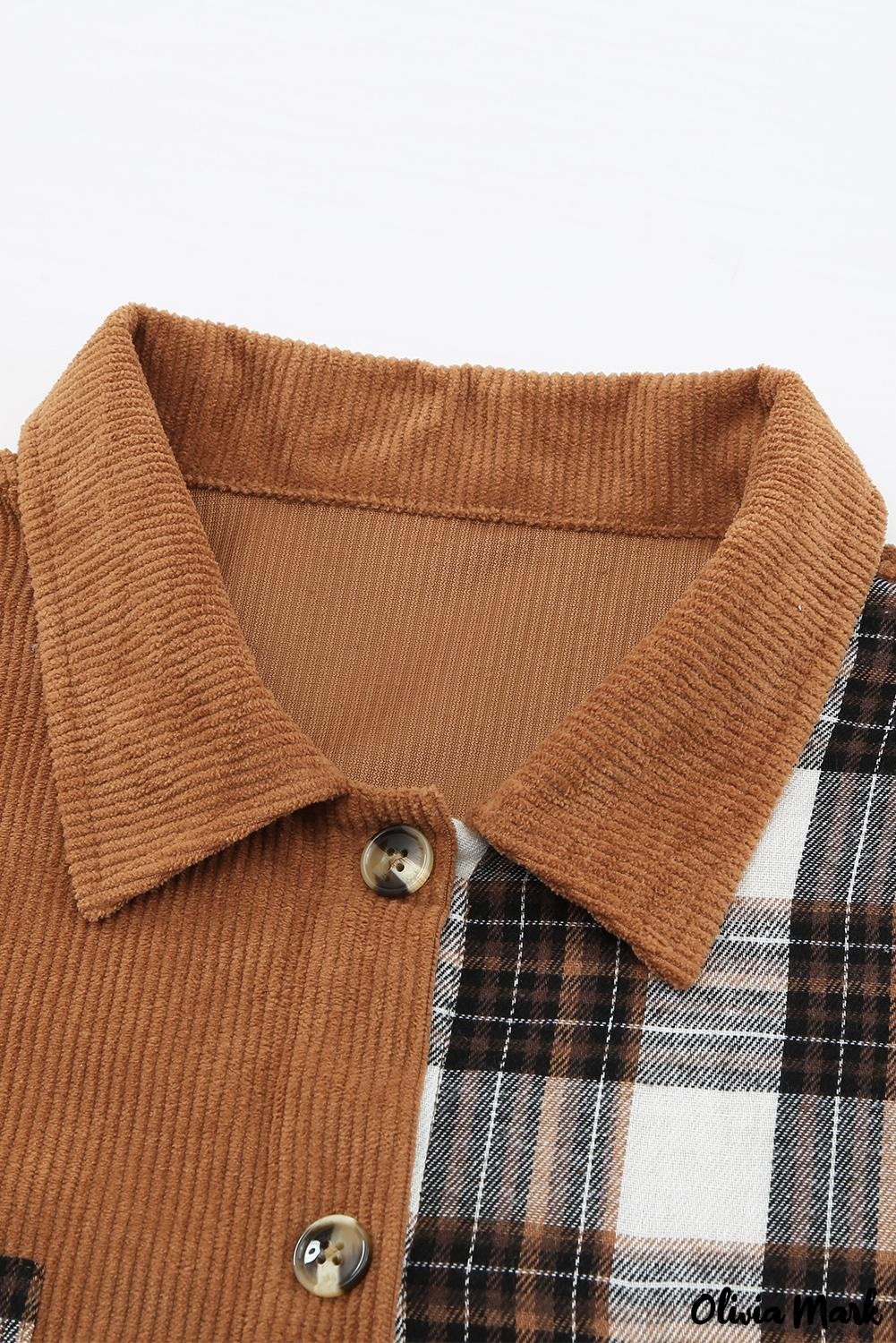 Deanwangkt - Brown Checked Corduroy Shirt - Deanwangkt