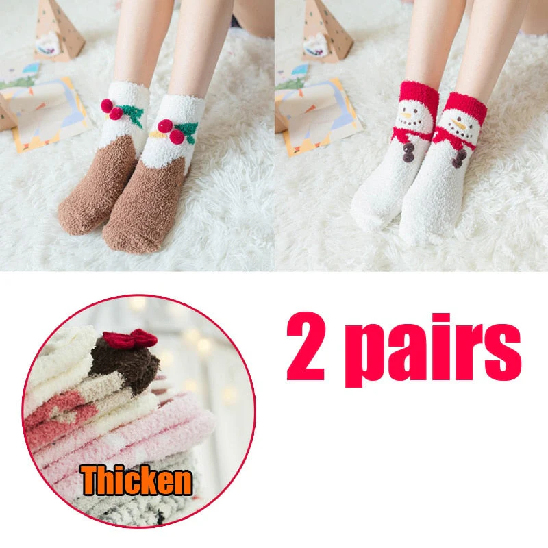 Christmas Gift 4 Pairs/Lot Casual Christmas Socks Cartoon Animal women Socks Cotton Happy funny Socks Korea cute socks Christmas Gift for women - Deanwangkt