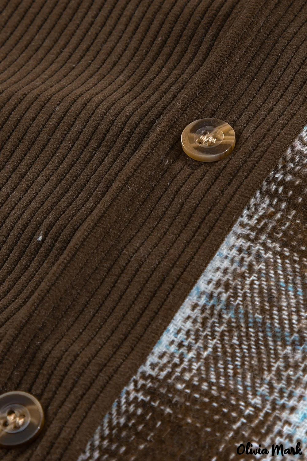 Deanwangkt - Oversized button-up shirt in checked corduroy - Deanwangkt