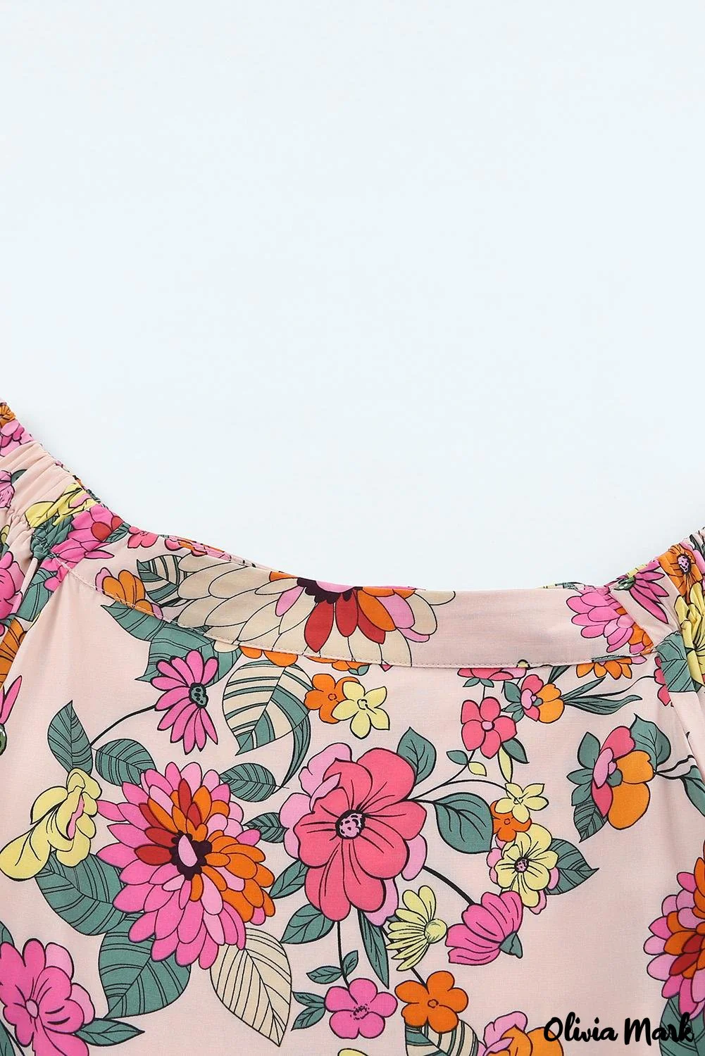 Deanwangkt - White off-the-shoulder top with watercolor flowers - Deanwangkt