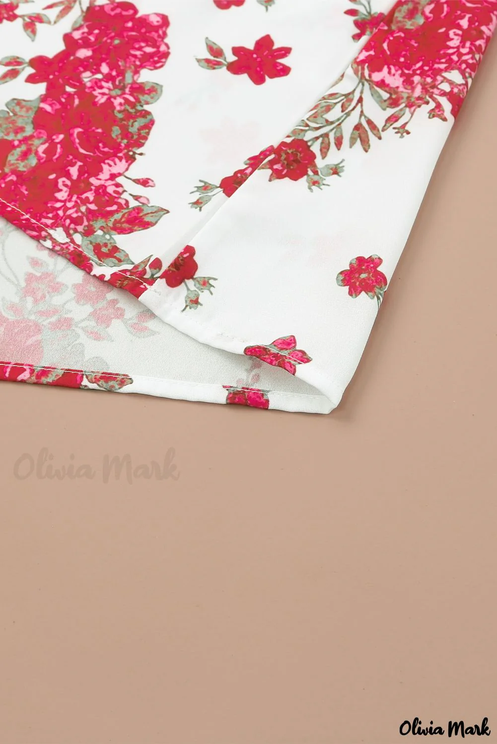 Deanwangkt - Pink floral blouse with round neck and bishop sleeves - Deanwangkt
