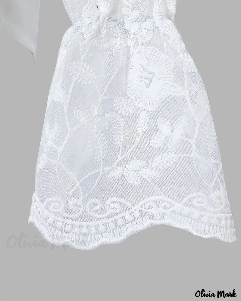 Deanwangkt - Christmas Snowman Print Contrast Lace Long Sleeve Top - Deanwangkt