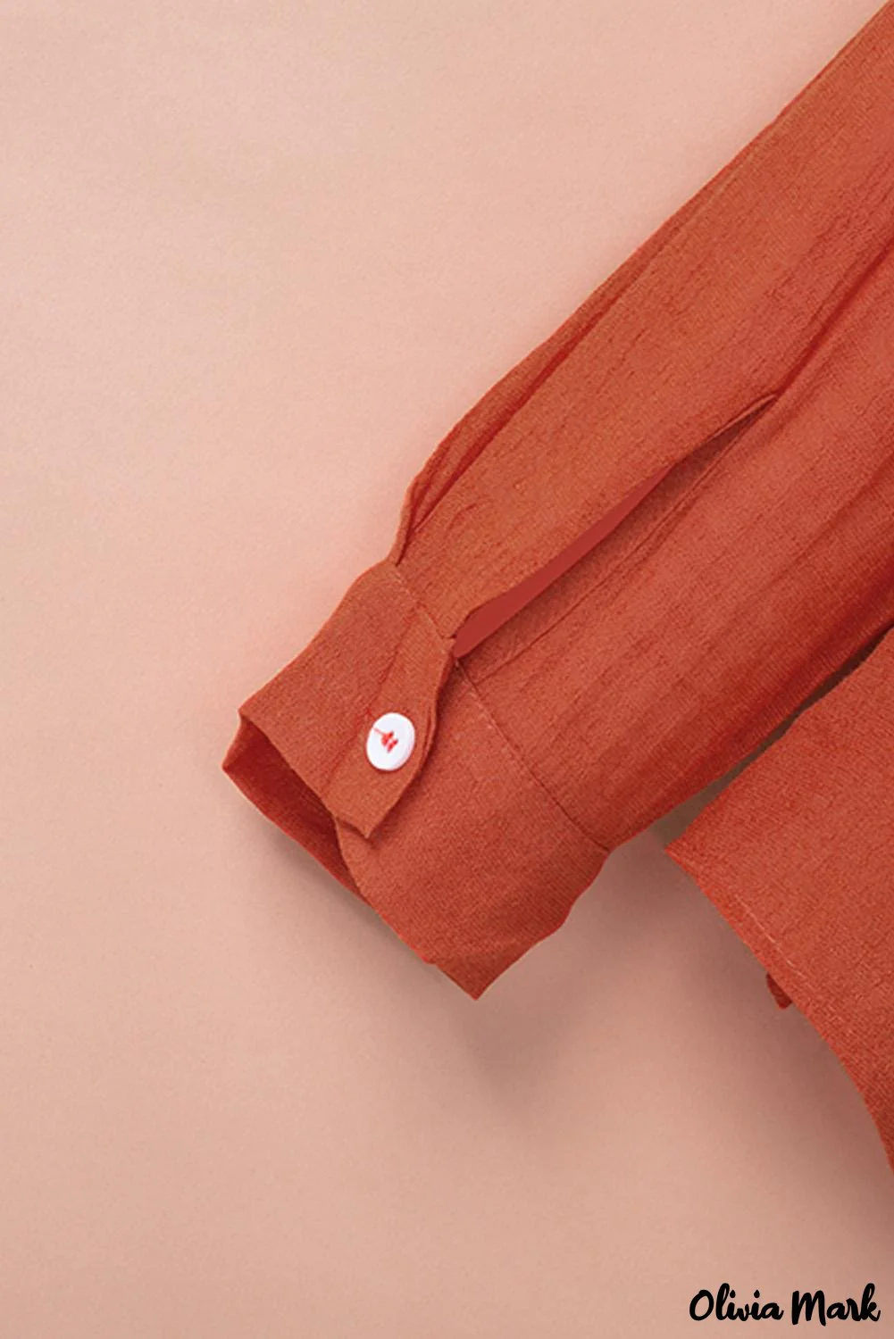 Deanwangkt - Red loose button-up long sleeve shirt with pocket - Deanwangkt