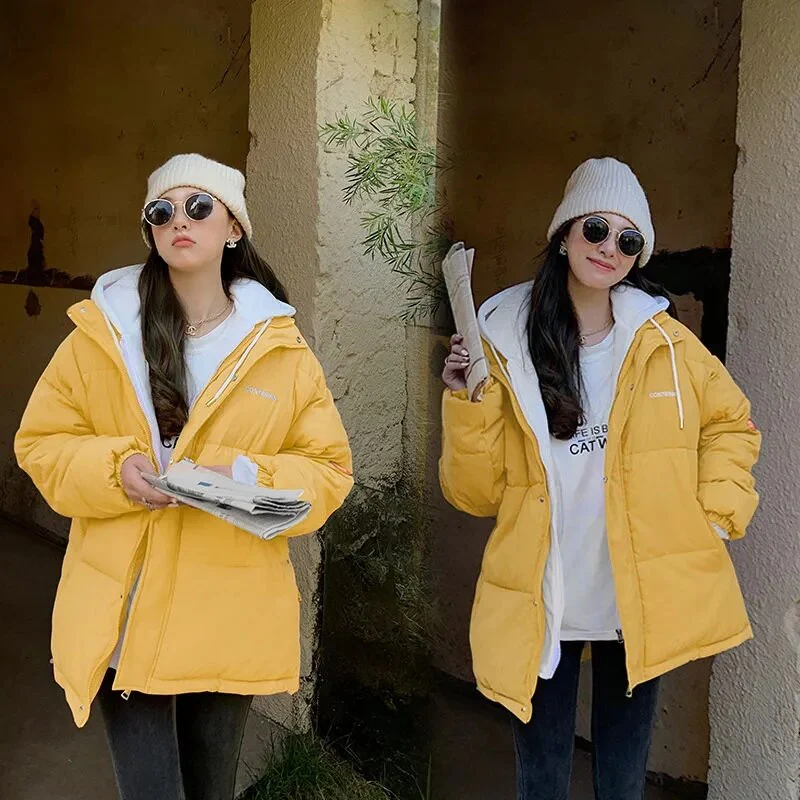 Christmas Gift Deanwangkt New Winter Jacket Coat Women Warm Parkas Snow Wear Thicken Warm Cotton Padded Jacket Female Loose Wadded Jackets Plus Size - Deanwangkt