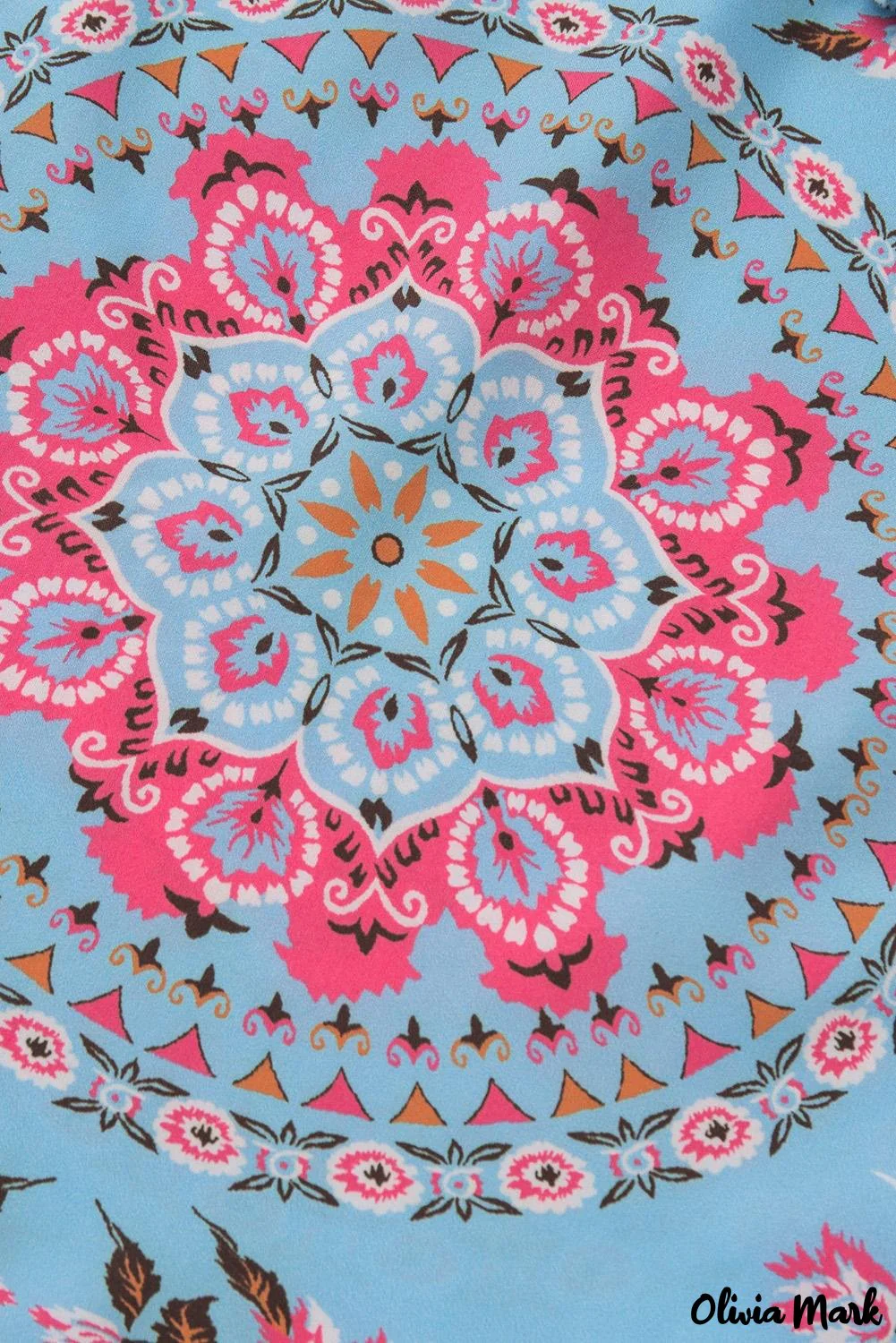 Deanwangkt - Multicolor Peasant Blouse With Floral Print - Deanwangkt