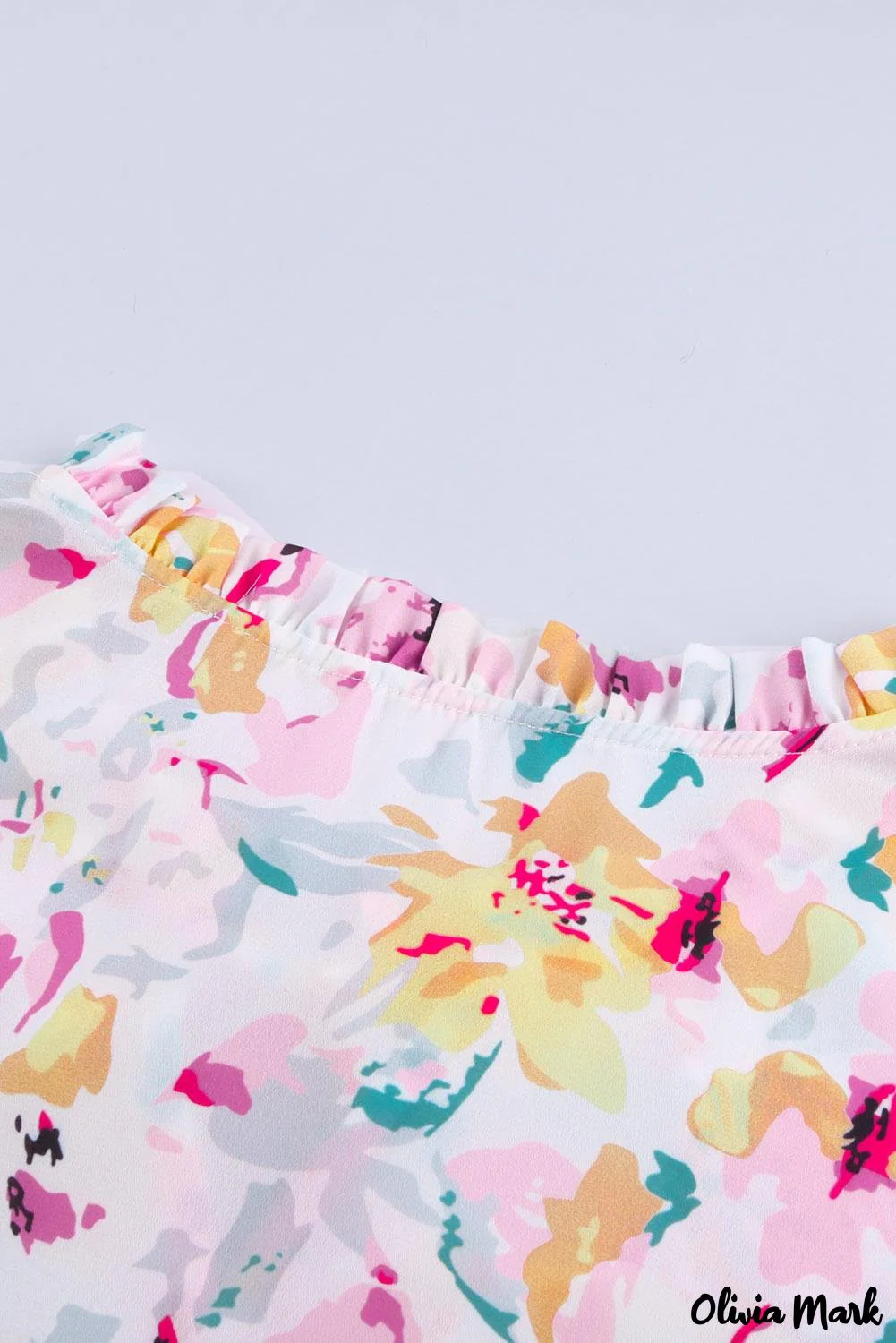 Deanwangkt - Cakewalk Rose Floral Smocked Blouse - Deanwangkt