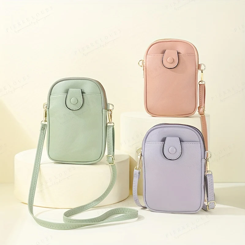 deanwangkt  Mini Cute Crossbody Cellphone Bag, Candy Color Shoulder Bag, Women's Fashion Handbag, Card Holder & Purse Wallet - Deanwangkt