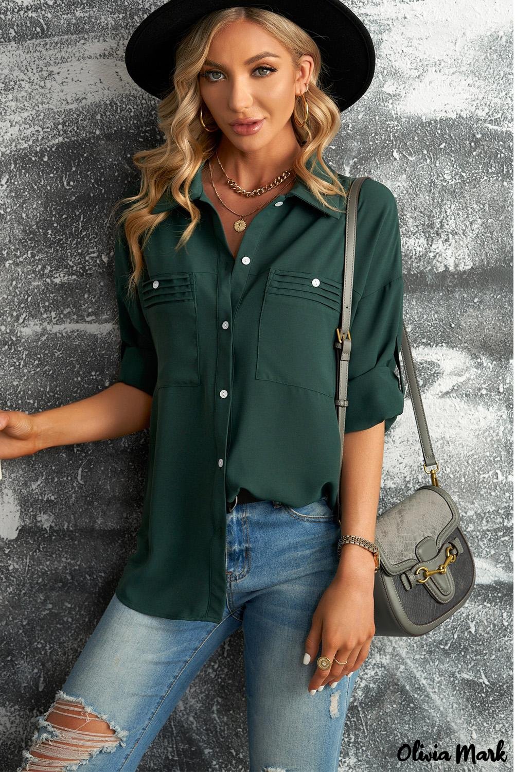 Deanwangkt - White buttoned shirt with long sleeves and plain pocket - Deanwangkt