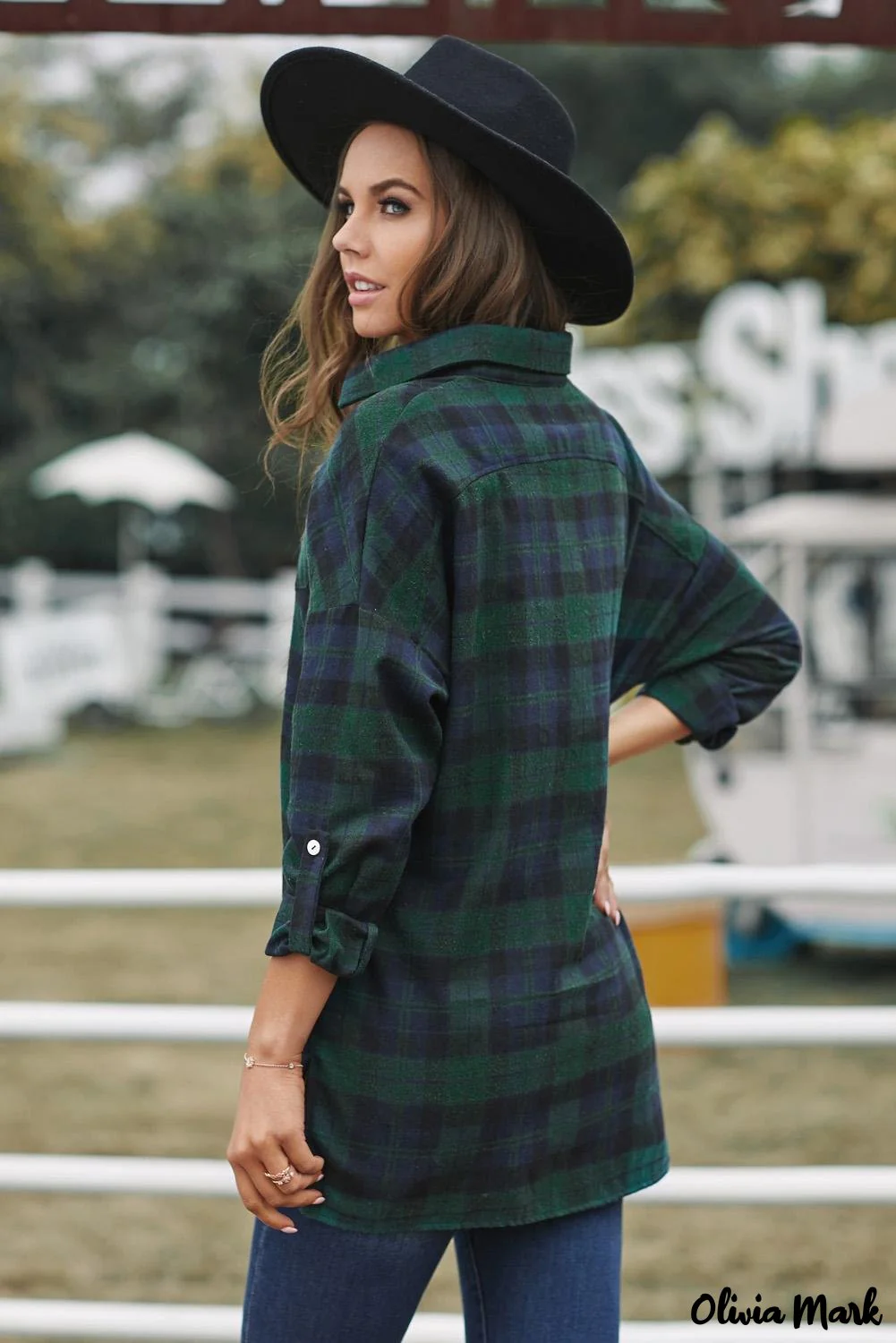 Deanwangkt - Green Check Loose Fit Boyfriend Shirt - Deanwangkt