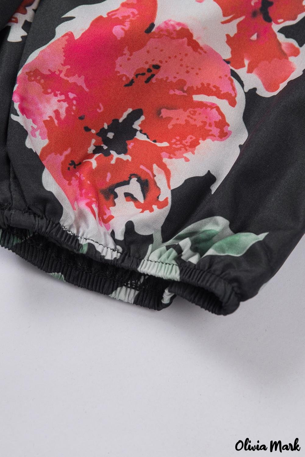 Deanwangkt - Multicolor Peasant Blouse With Floral Print - Deanwangkt