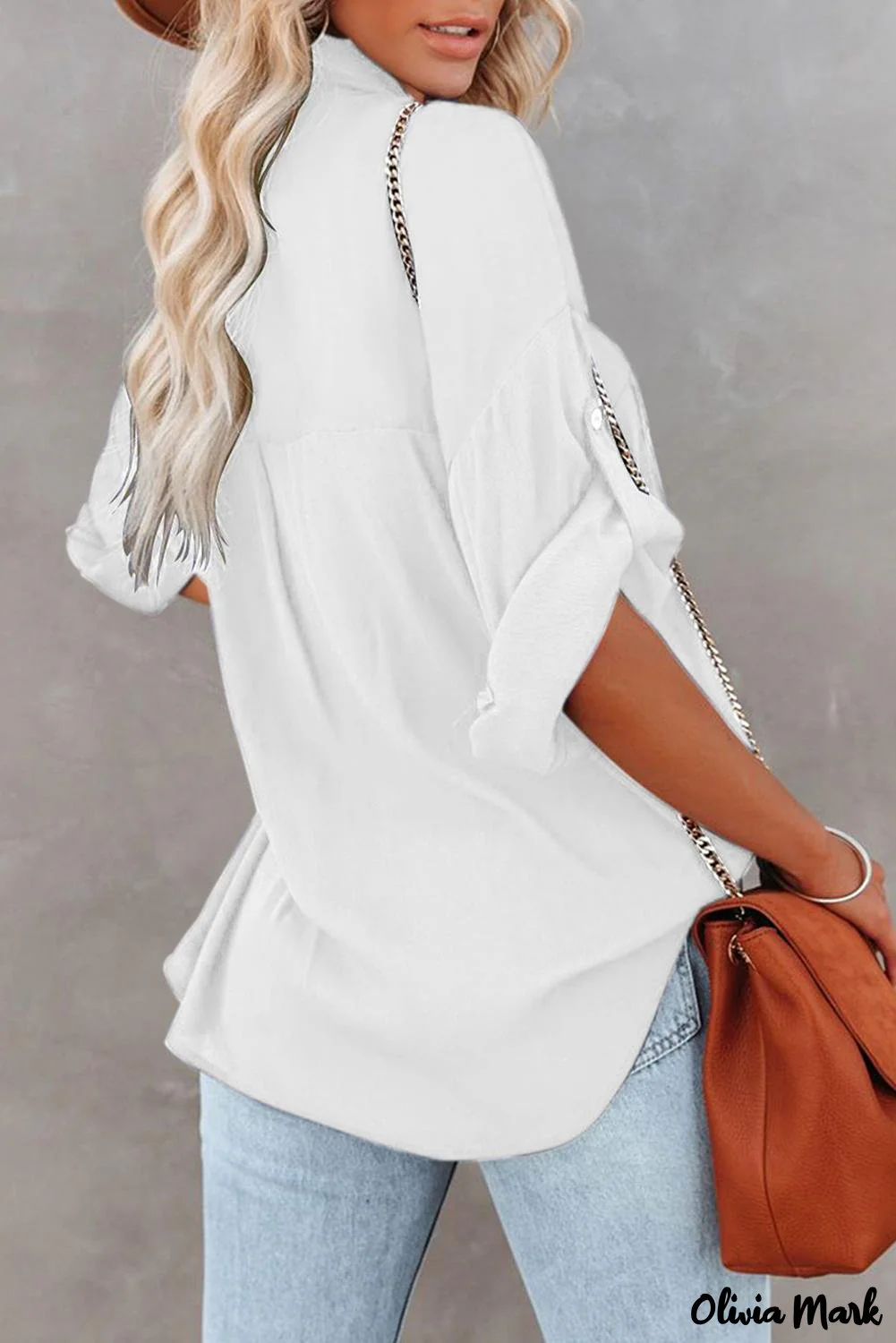 Deanwangkt - White buttoned shirt with long sleeves and plain pocket - Deanwangkt