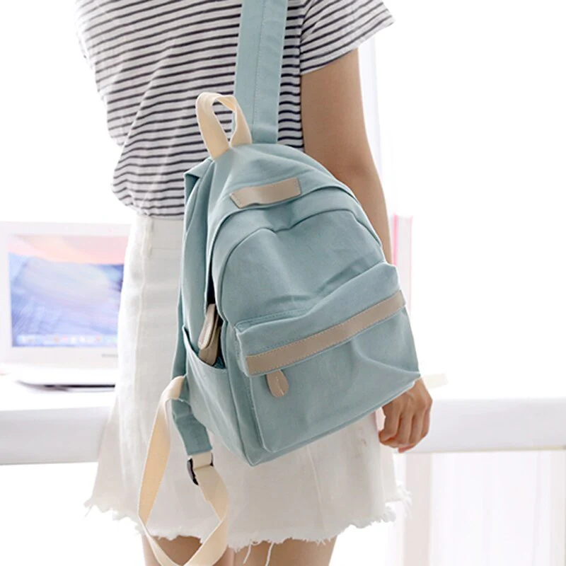 Deanwangkt Women Canvas Backpacks Boys Shoulder School Bag  Rucksack for Teenage Girls Travel Fashion Pack Bolsas Mochilas Sac A Dos - Deanwangkt