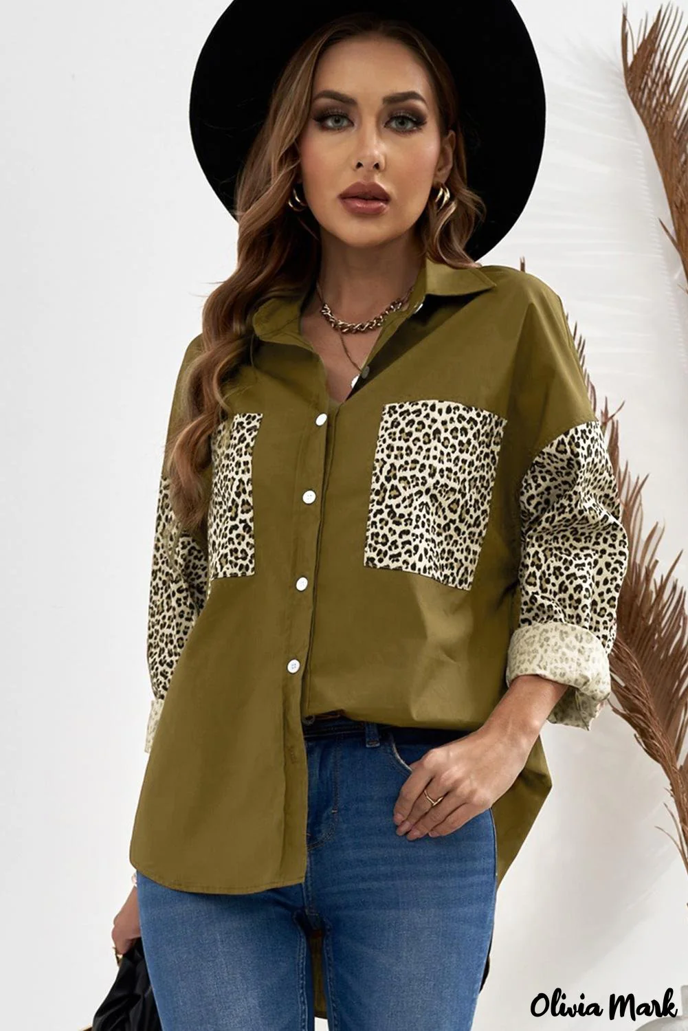 Deanwangkt - Patchwork Drop Shoulder Long Sleeve Shirt - Deanwangkt