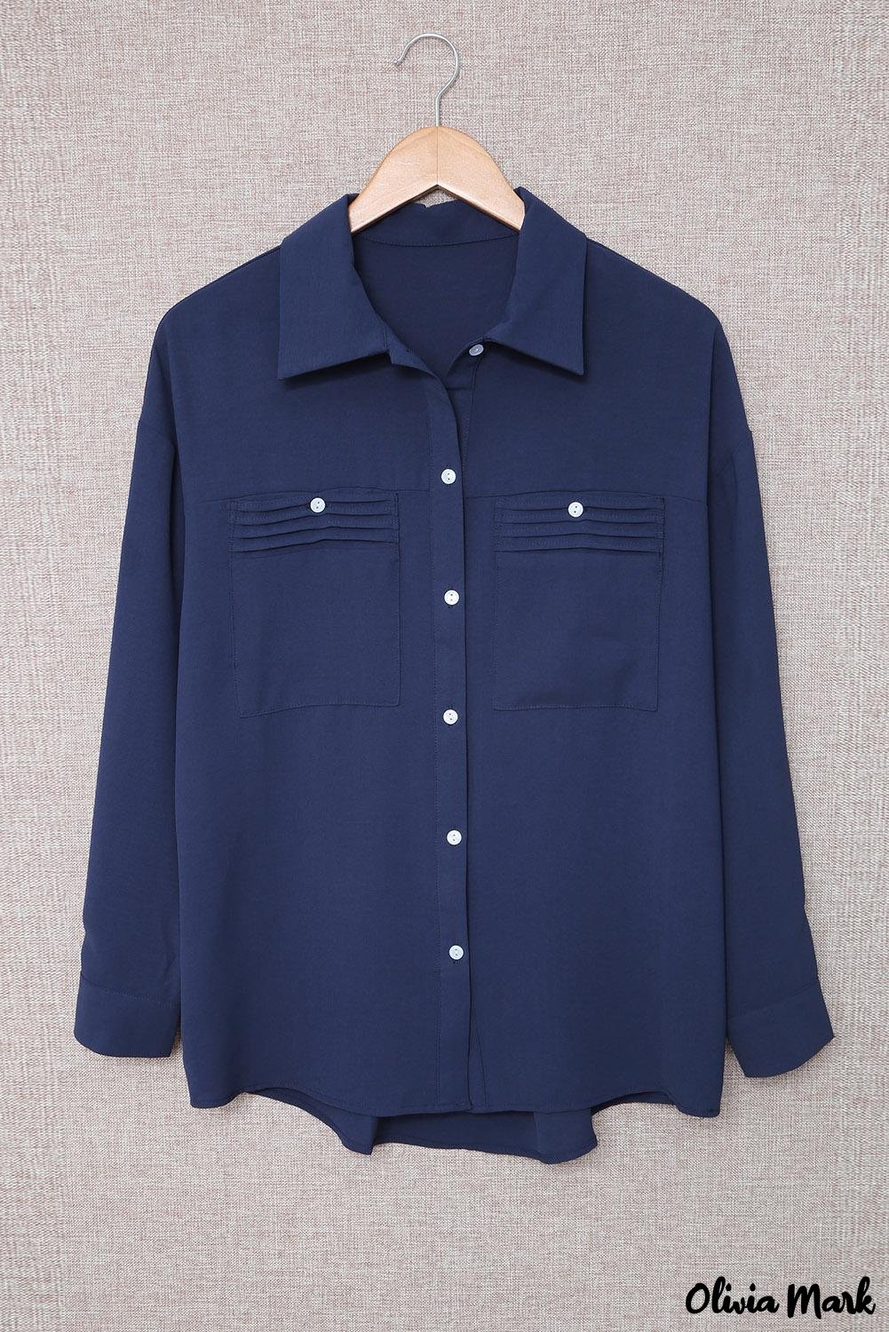 Deanwangkt - White buttoned shirt with long sleeves and plain pocket - Deanwangkt