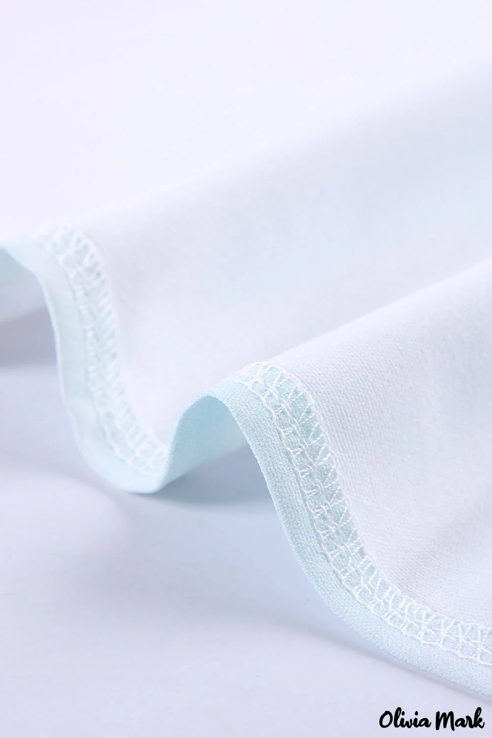 Deanwangkt - Blue Tie-Dye Long Sleeve V-Neck Blouse With Button Closure - Deanwangkt