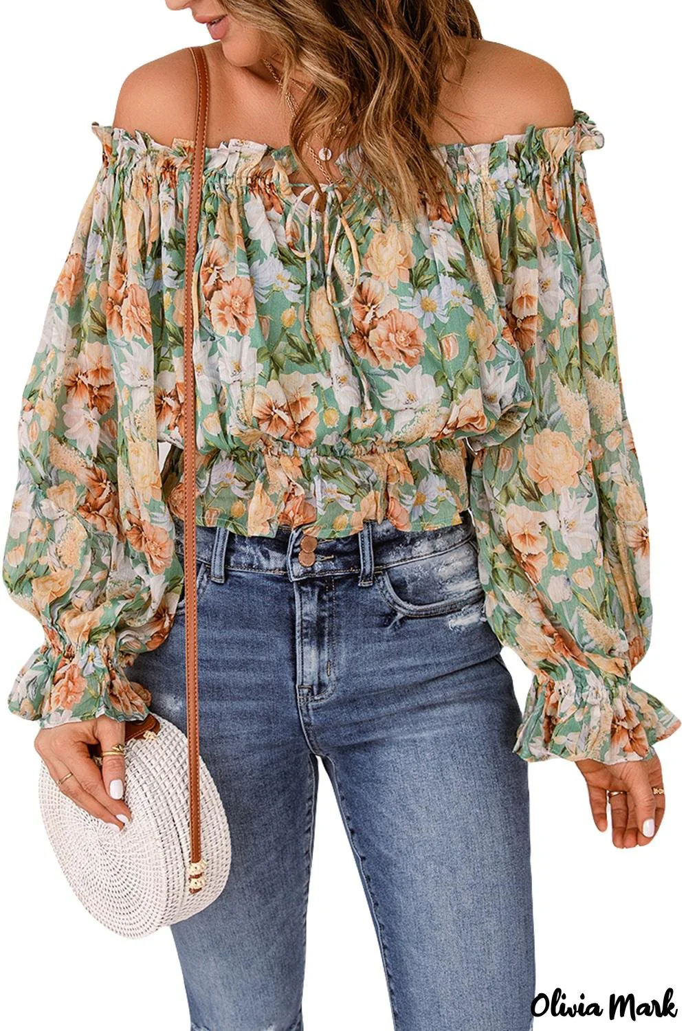 Deanwangkt - Floral off-the-shoulder blouse - Deanwangkt