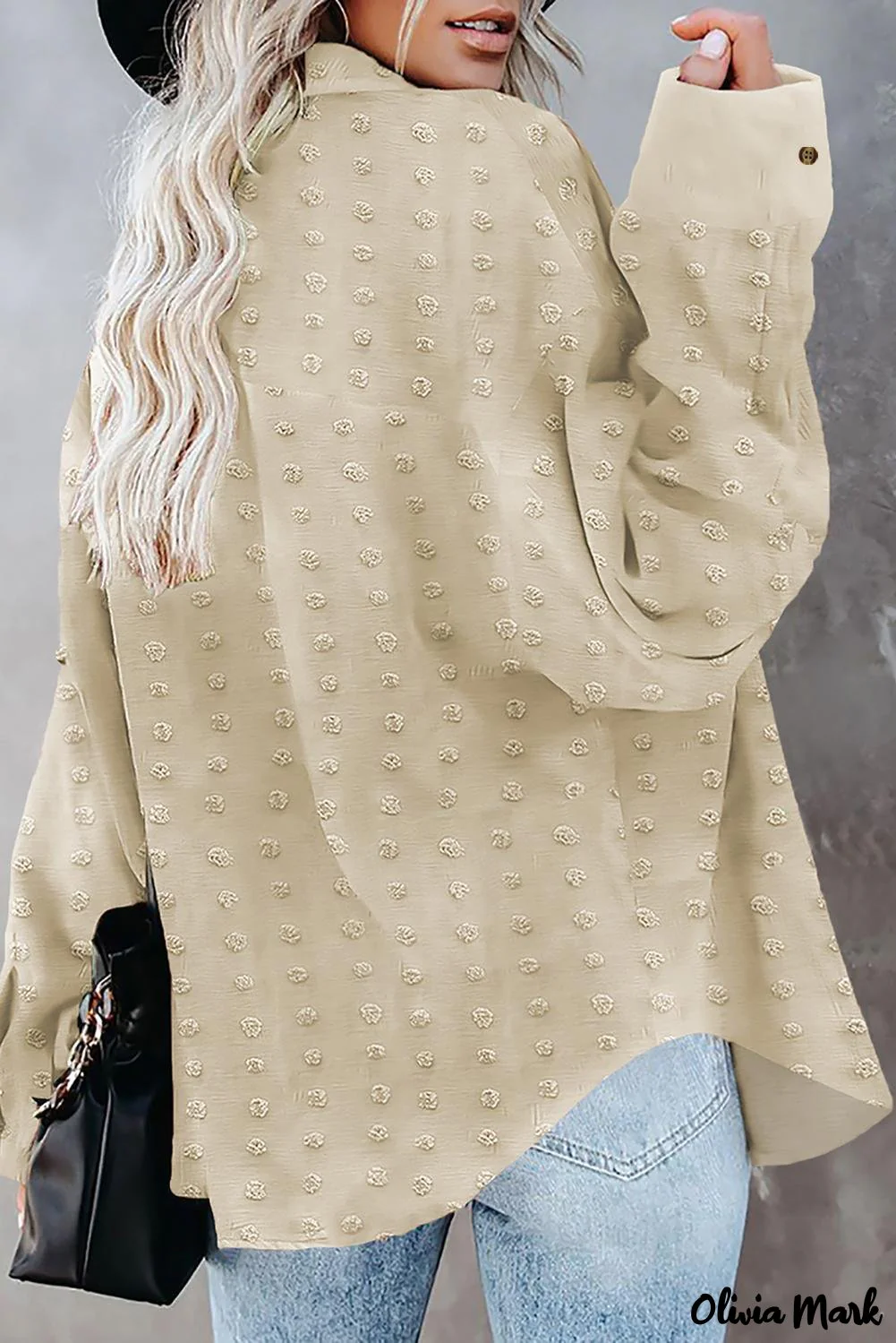 Deanwangkt - Green Polka Dot Long Sleeve Button Pocket Shirt - Deanwangkt