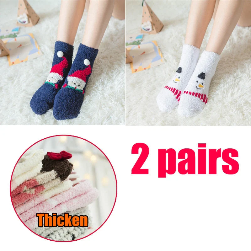 Christmas Gift 4 Pairs/Lot Casual Christmas Socks Cartoon Animal women Socks Cotton Happy funny Socks Korea cute socks Christmas Gift for women - Deanwangkt