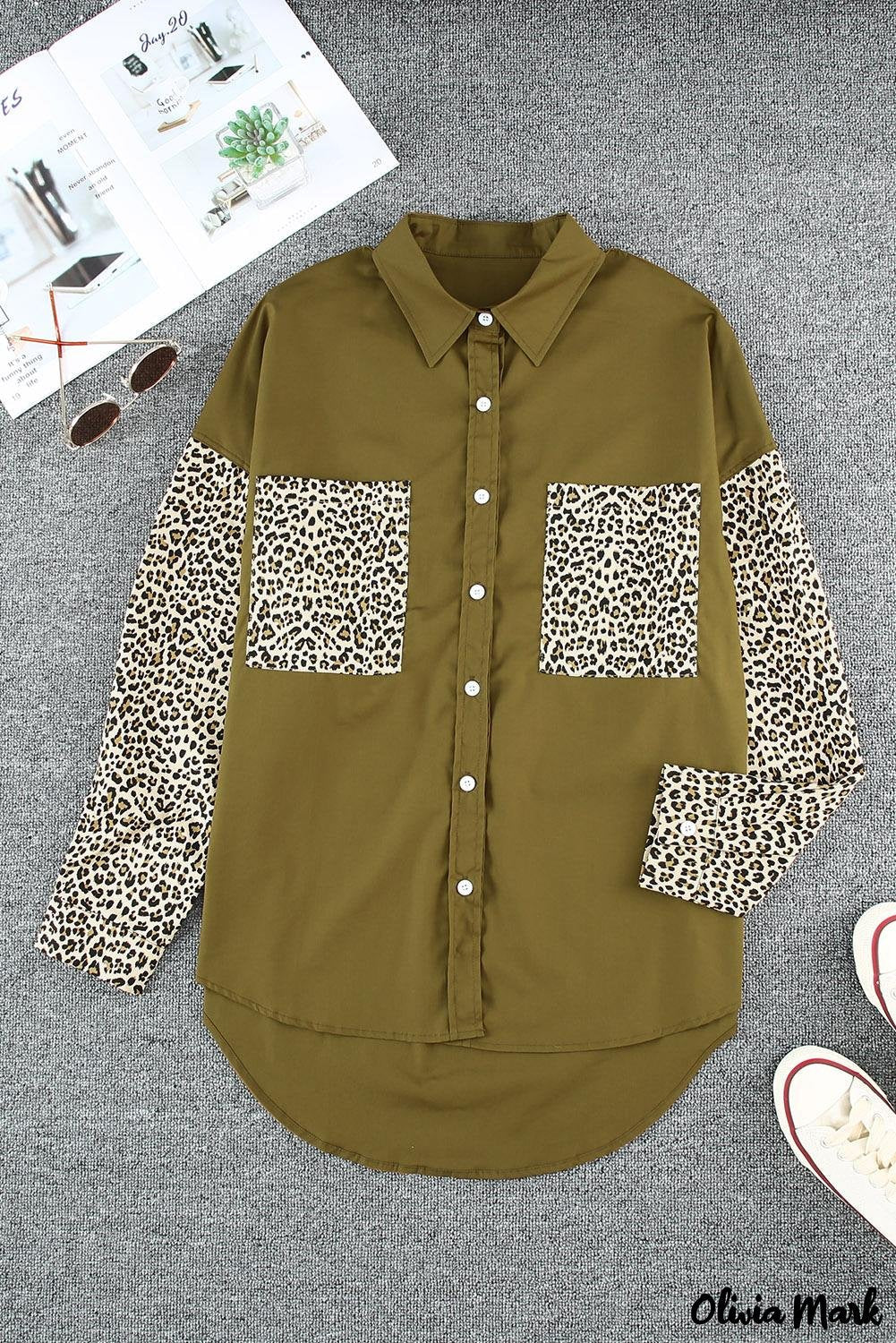 Deanwangkt - Patchwork Drop Shoulder Long Sleeve Shirt - Deanwangkt