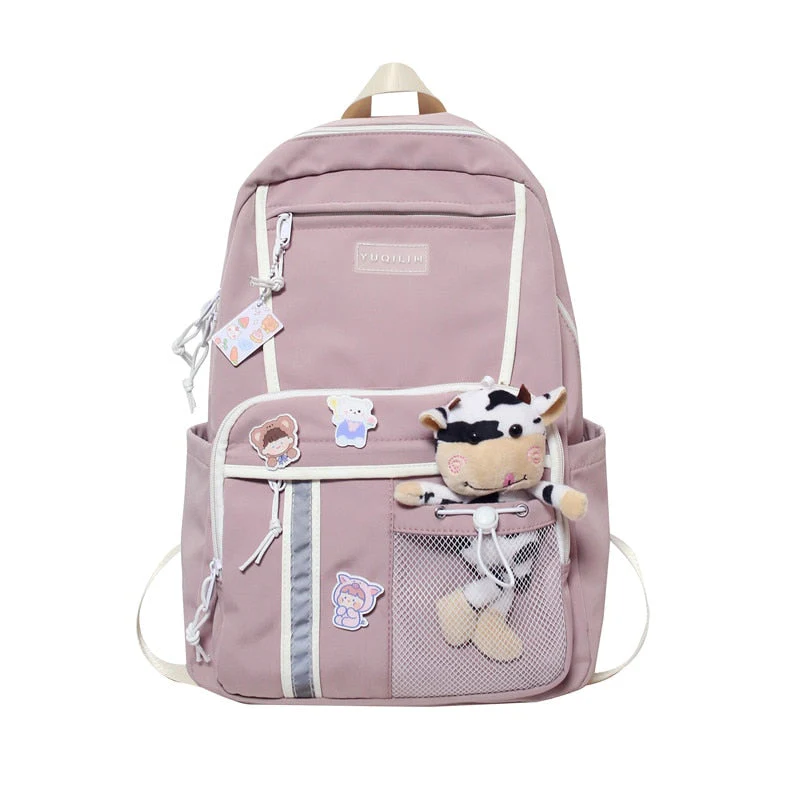 Back to school backpack Schoolbag Female Korean High Student Japanese Deanwangkt  High-Capacity Middle And Junior High Backpack - Deanwangkt