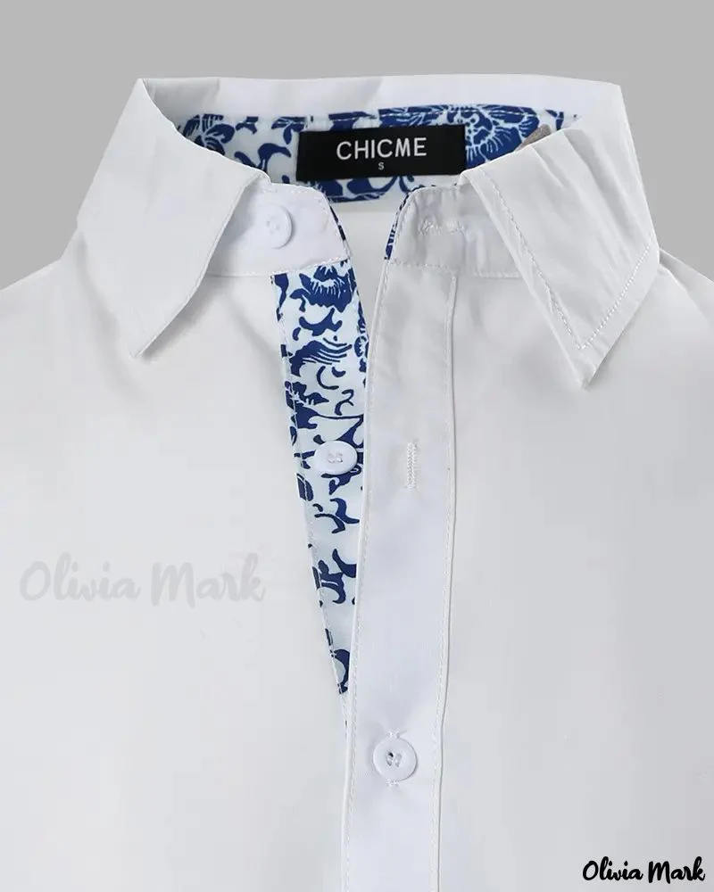 Deanwangkt - Floral Print Long Sleeve Button Down Shirt - Deanwangkt