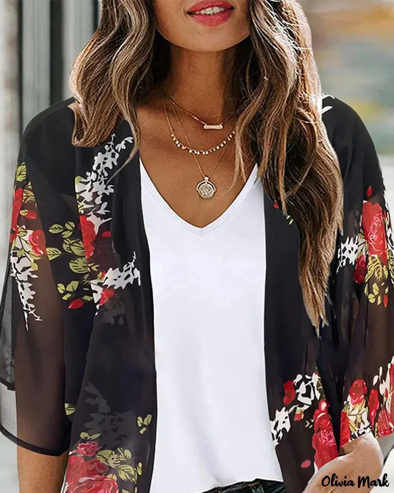 Deanwangkt - Floral print open blouse - Deanwangkt