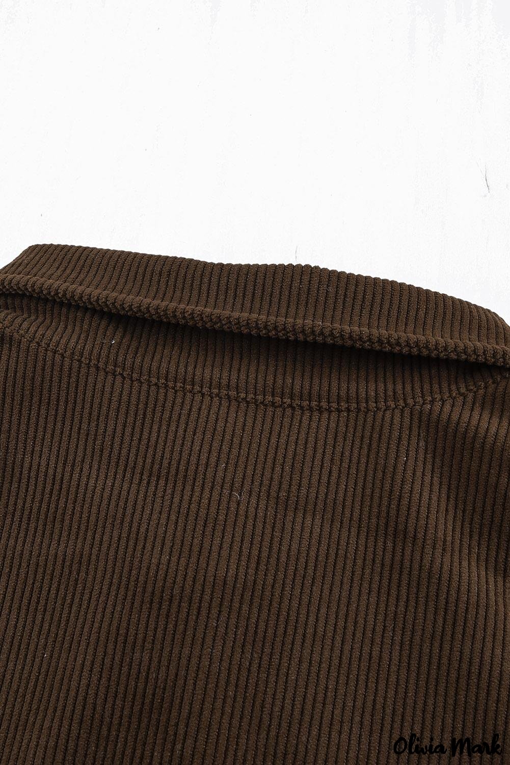 Deanwangkt - Oversized button-up shirt in checked corduroy - Deanwangkt