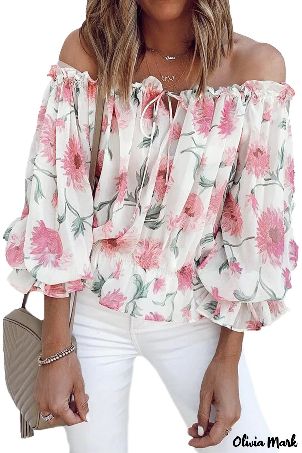 Deanwangkt - Floral off-the-shoulder blouse - Deanwangkt