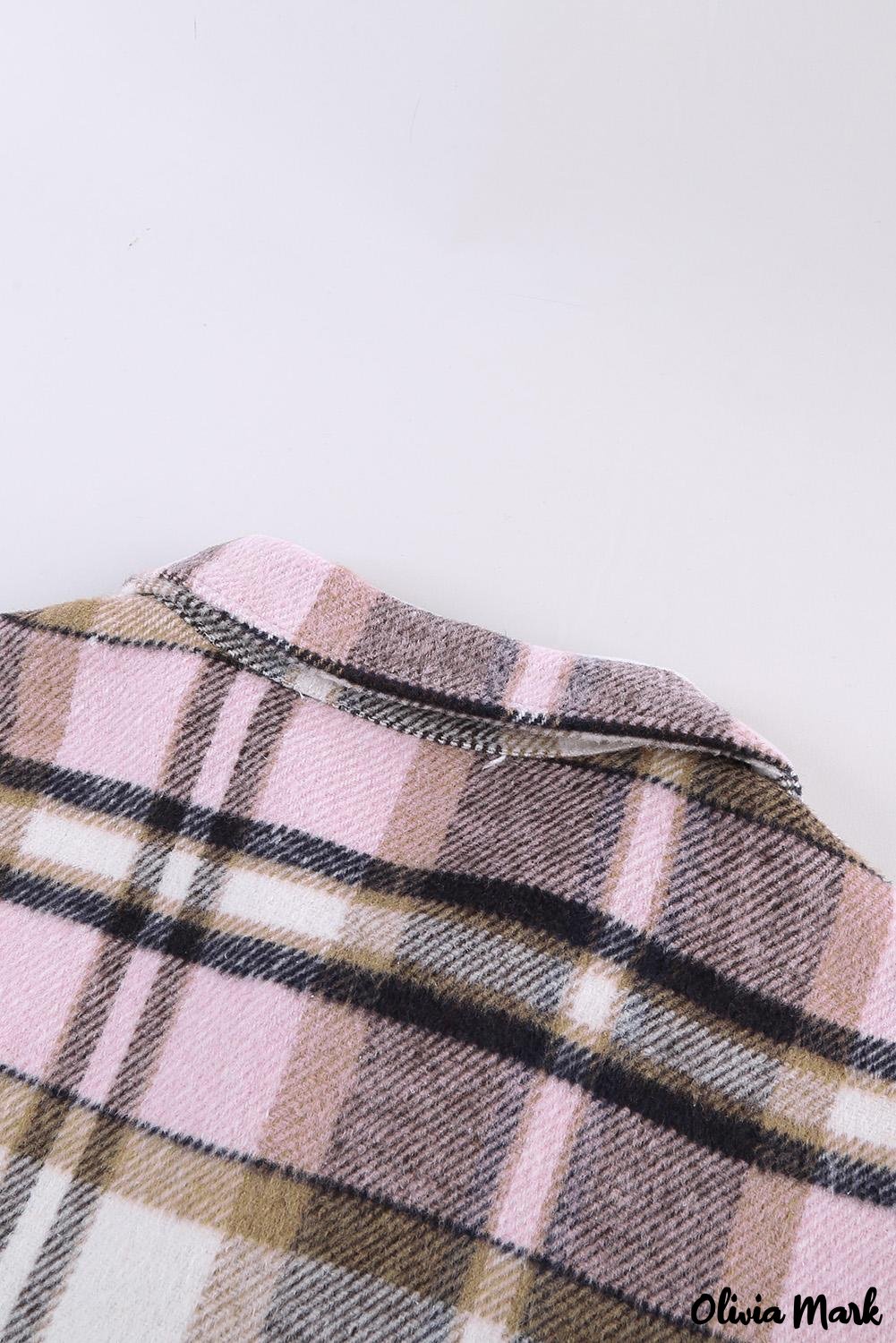 Deanwangkt - Pink Geometric Check Pocket Shirt - Deanwangkt