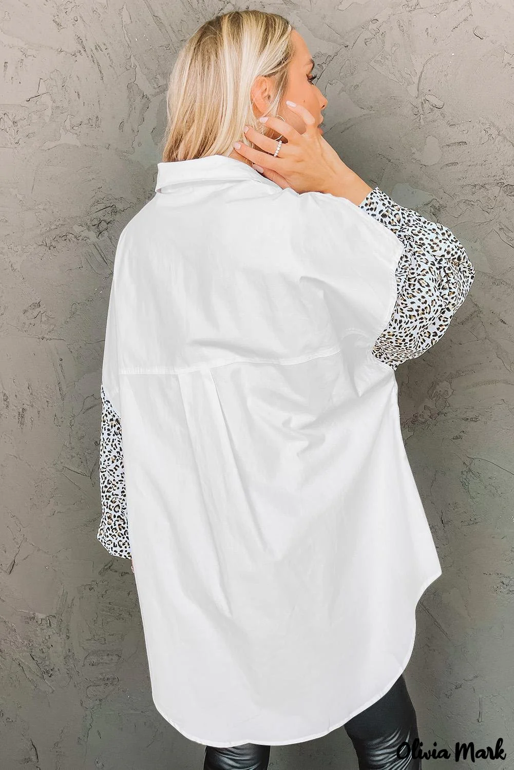 Deanwangkt - Patchwork Drop Shoulder Long Sleeve Shirt - Deanwangkt