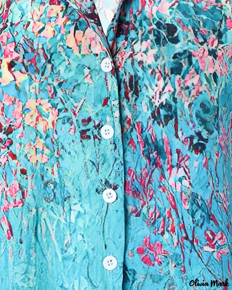Deanwangkt - Floral Print Button Up Top - Deanwangkt