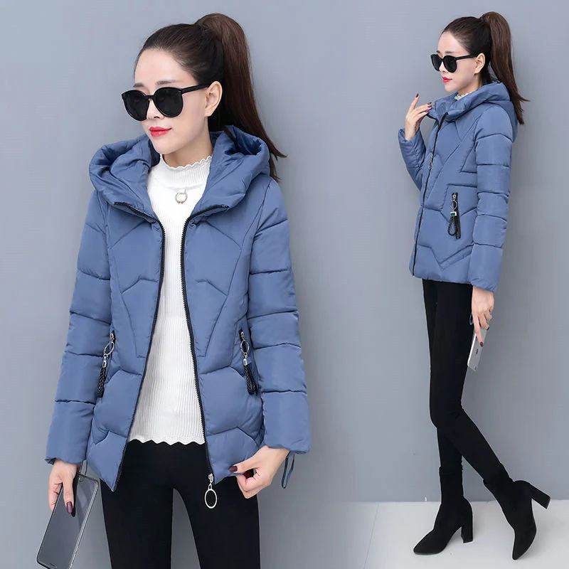 Christmas Gift Deanwangkt Winter Jacket Women Coats Hooded Jackets Parkas Thick Warm Cotton Padded Female Loose Short Coat Outwear Plus size 4XL P820 - Deanwangkt