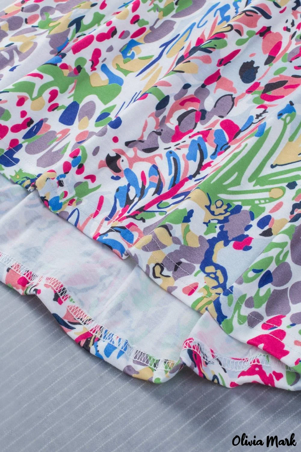 Deanwangkt - Green Floral Print Puff Sleeve Loose Blouse - Deanwangkt