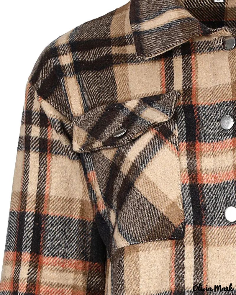 Deanwangkt - Plaid top with buttoned pocket - Deanwangkt