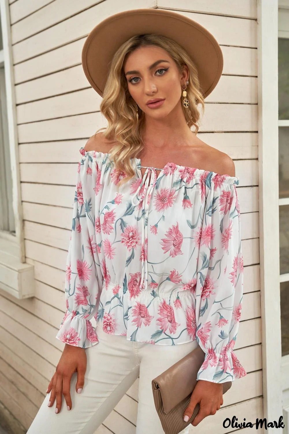 Deanwangkt - Floral off-the-shoulder blouse - Deanwangkt